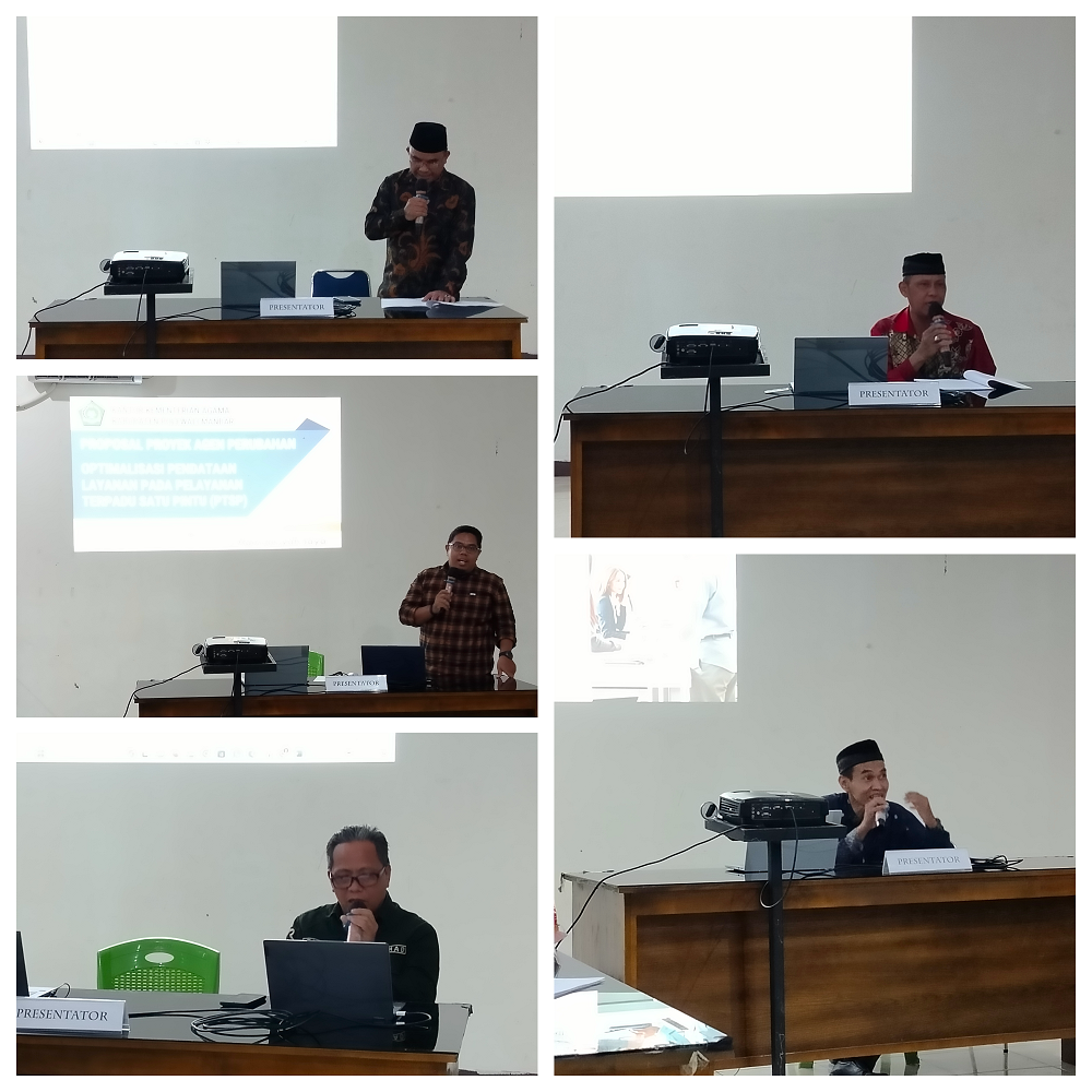 Para Calon Agen Perubahan Unjuk Kebolehan Memaparkan KTI nya